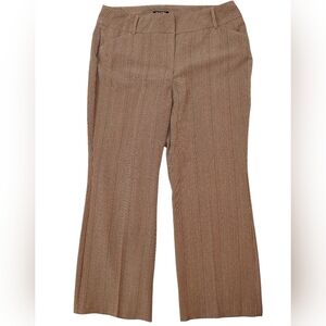 Roz & Ali Brown Plaid Pants